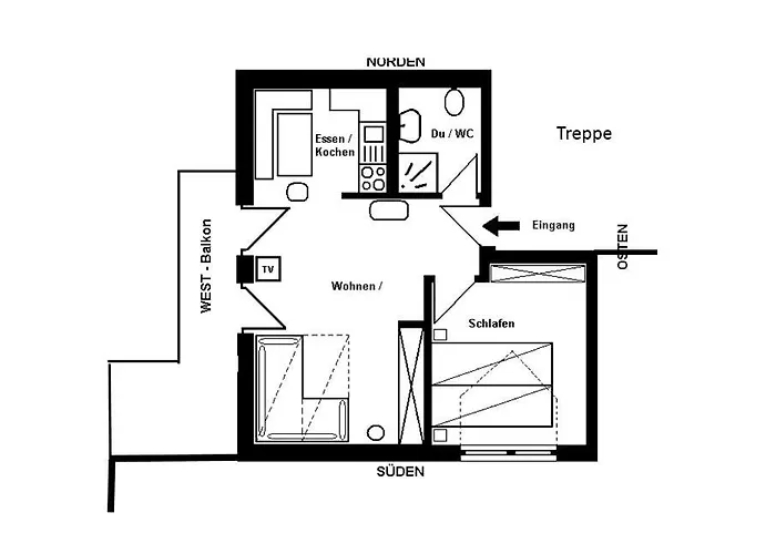 公寓 Haus Bergblick *